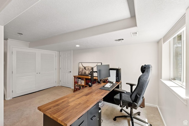 2401 N 1400 E, Layton, UT 84040 - office area with light colored carpet, a textured ceiling, and recessed lighting