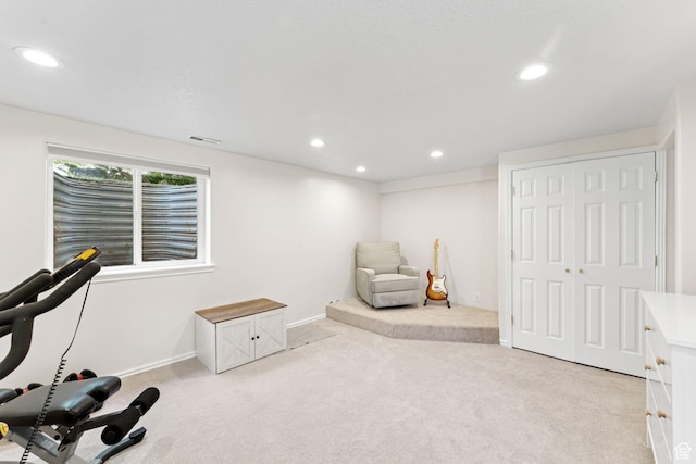 2401 N 1400 E, Layton, UT 84040 - exercise room featuring light carpet and recessed lighting
