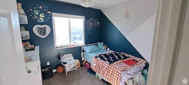 5256 S 3400 W, Roy, UT 84067 - carpeted bedroom featuring vaulted ceiling