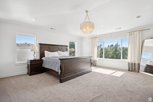67 N 300 E, Vineyard, UT 84059 - bedroom featuring carpet floors, a chandelier, and recessed lighting