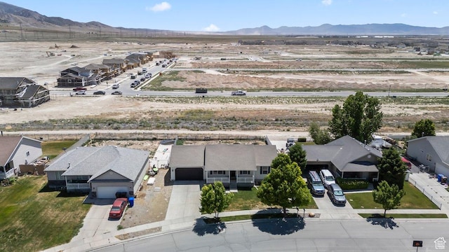 2144 E Easter Dr, Eagle Mountain, UT 84005 - aerial perspective of suburban area featuring mountains