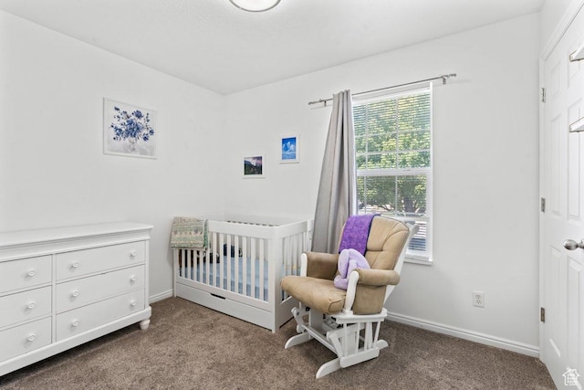 2144 E Easter Dr, Eagle Mountain, UT 84005 - carpeted bedroom featuring a nursery area and baseboards