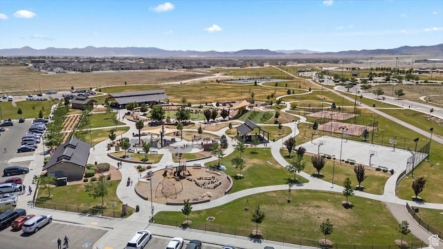 2144 E Easter Dr, Eagle Mountain, UT 84005 - aerial view of property's location featuring a mountain backdrop