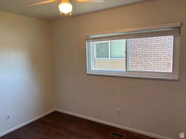 332 W Amiron Way Unit D, Orem, UT 84057 - unfurnished room featuring wood finished floors, plenty of natural light, and ceiling fan