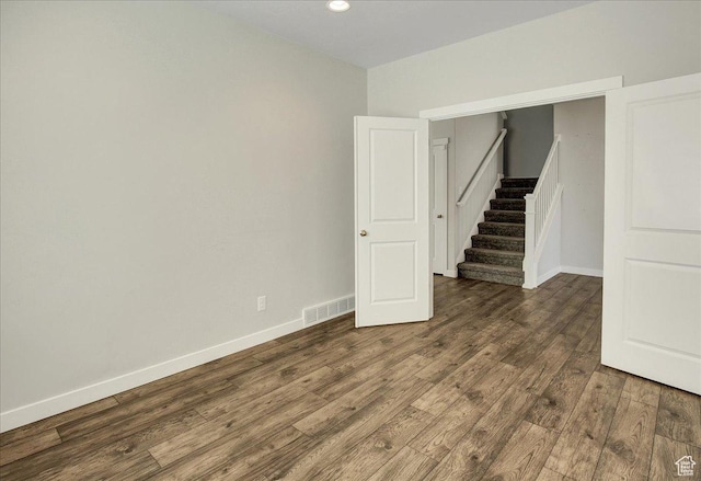 12232 S Sigmon Ln, Herriman, UT 84096 - unfurnished room with wood finished floors and recessed lighting
