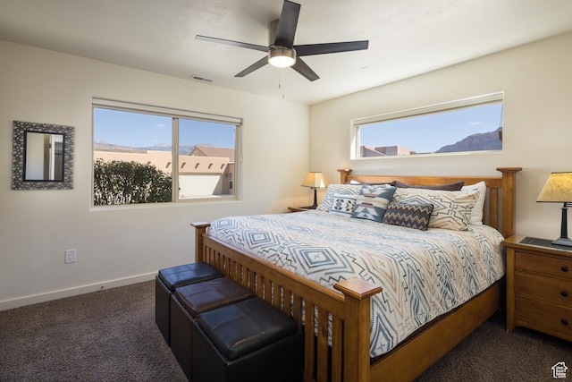 3686 S Spanish Valley Dr Unit Y1, Moab, UT 84532 - carpeted bedroom featuring multiple windows and a ceiling fan