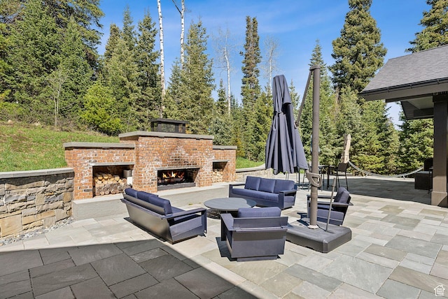 2475 W White Pine Ln Unit 11, Park City, UT 84060 - view of patio / terrace with an outdoor living space