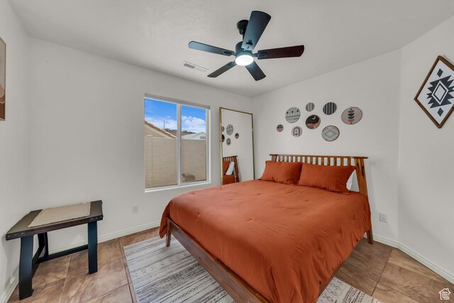 504 E Telegraph St Unit 89, Washington, UT 84780 - bedroom featuring tile patterned flooring and ceiling fan
