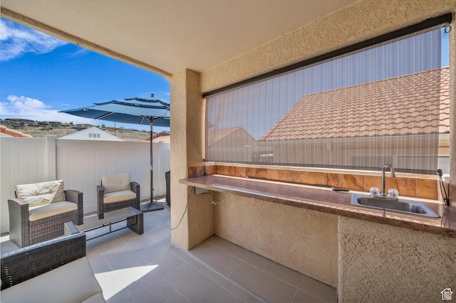 504 E Telegraph St Unit 89, Washington, UT 84780 - view of patio with a sink and an outdoor kitchen