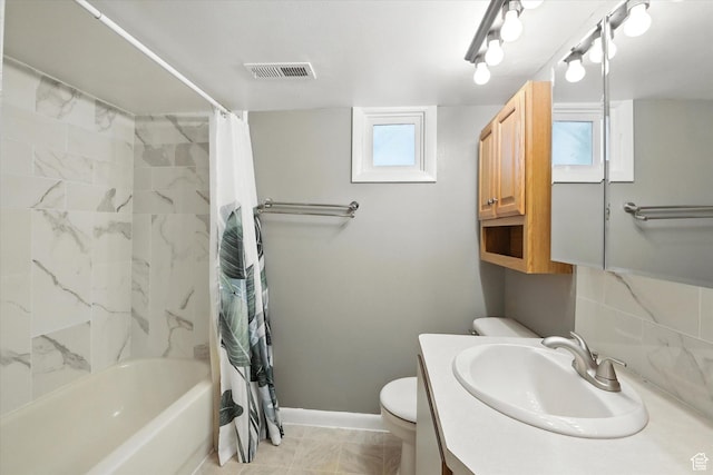 3074 W 3200 N, Benson, UT 84335 - full bathroom with vanity and shower / bathtub combination with curtain