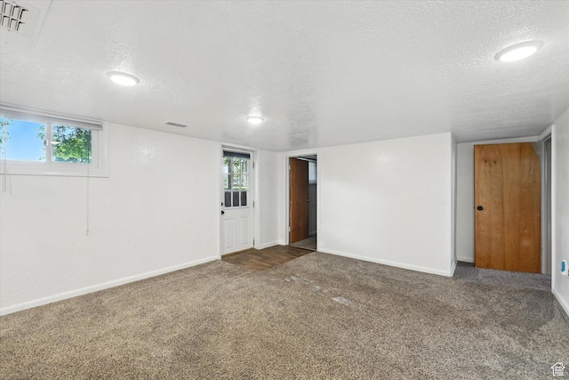 3074 W 3200 N, Benson, UT 84335 - empty room with a textured ceiling, carpet floors, and recessed lighting