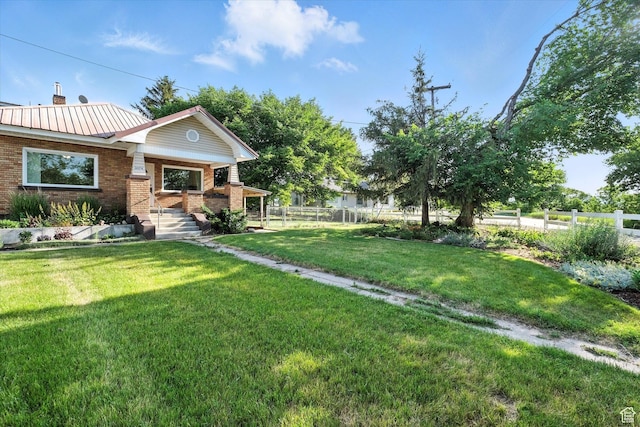 3074 W 3200 N, Benson, UT 84335 - view of yard with a porch