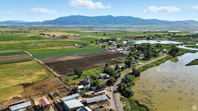 3074 W 3200 N, Benson, UT 84335 - aerial view of property's location featuring a water and mountain view and rural landscape