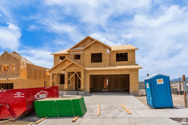 1483 W Boseman Way Unit 608, Saratoga Springs, UT 84045 - property under construction with concrete driveway and a garage