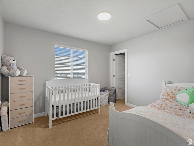 406 W Tesla Ct, Grantsville, UT 84029 - bedroom featuring carpet flooring and attic access