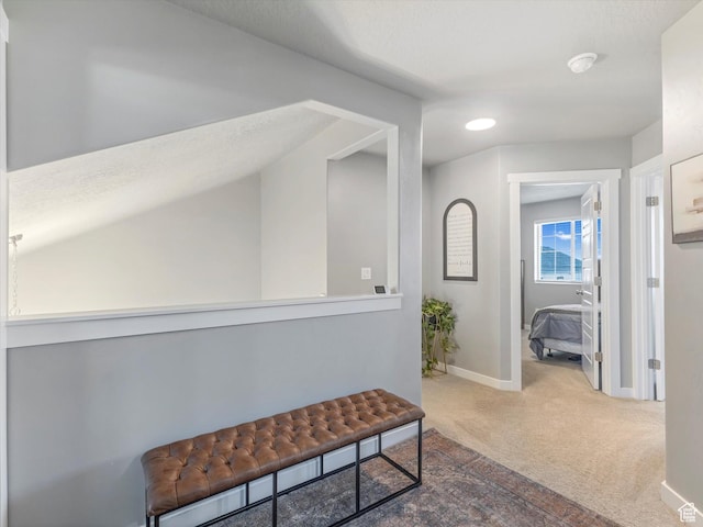 406 W Tesla Ct, Grantsville, UT 84029 - hallway featuring carpet floors and recessed lighting