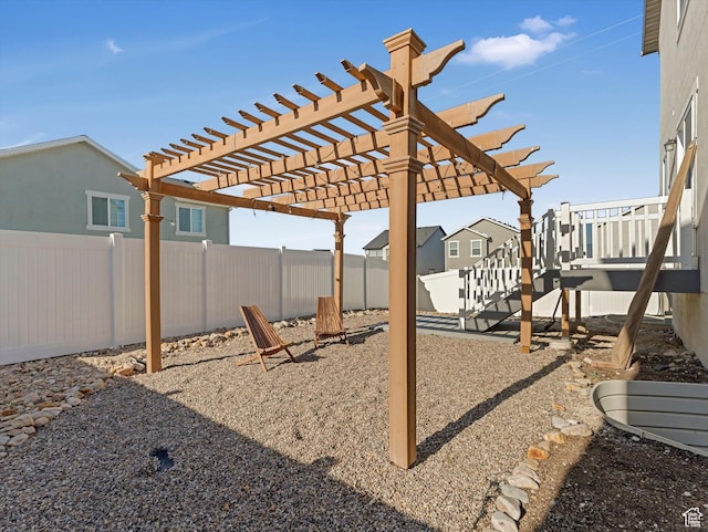 406 W Tesla Ct, Grantsville, UT 84029 - fenced backyard with a pergola