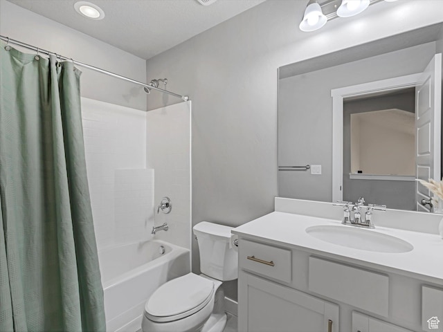 406 W Tesla Ct, Grantsville, UT 84029 - bathroom with shower / bath combo, vanity, and recessed lighting