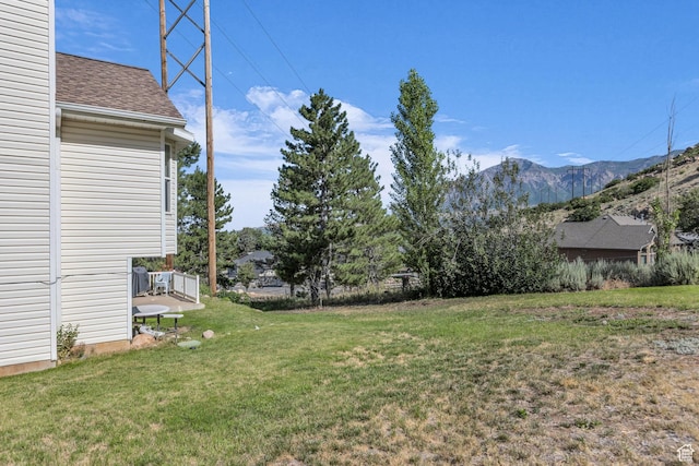 1156 E Avalon Hills Dr N, Ogden, UT 84404 - view of green lawn with a mountain view