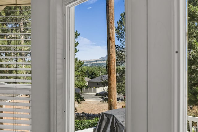 1156 E Avalon Hills Dr N, Ogden, UT 84404 - doorway with a mountain view