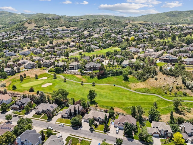 1036 E Fairway Dr, North Salt Lake, UT 84054 - aerial view of residential area featuring a mountainous background and a golf club