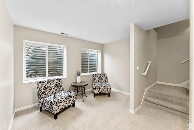 1036 E Fairway Dr, North Salt Lake, UT 84054 - living area featuring carpet and stairway