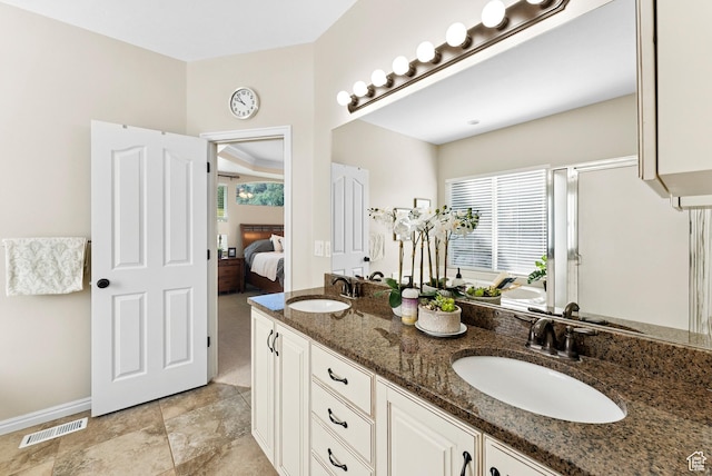 1036 E Fairway Dr, North Salt Lake, UT 84054 - full bath featuring double vanity, connected bathroom, and an enclosed shower