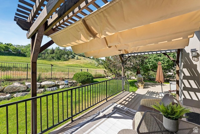 1036 E Fairway Dr, North Salt Lake, UT 84054 - view of patio with a pergola
