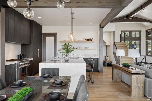 1467 N Chimney Rock Rd, Heber City, UT 84032 - dining area featuring light wood finished floors and recessed lighting