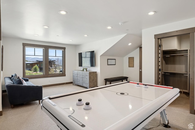 1467 N Chimney Rock Rd, Heber City, UT 84032 - game room featuring carpet and recessed lighting