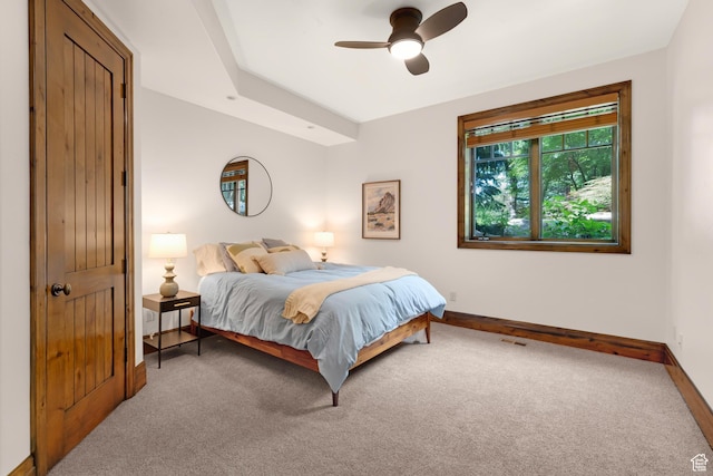 3327 E Wasatch Pines Ln, Sandy, UT 84092 - carpeted bedroom with baseboards and ceiling fan