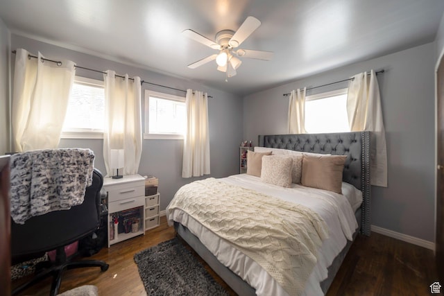 144 W 4575 S, Washington Terrace, UT 84405 - bedroom with wood finished floors and ceiling fan