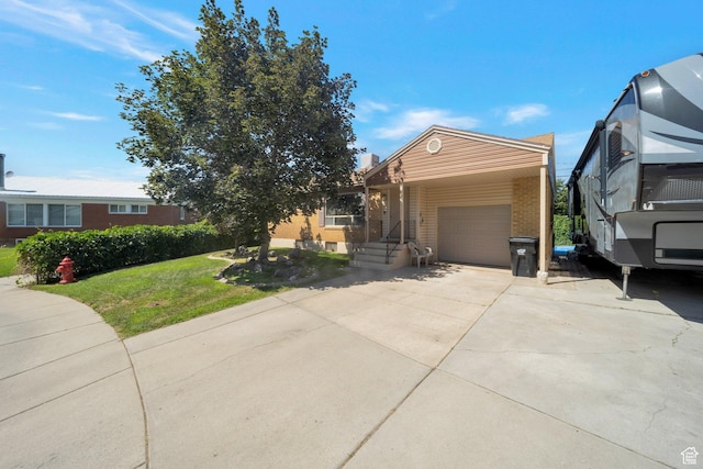 144 W 4575 S, Washington Terrace, UT 84405 - single story home featuring a garage, concrete driveway, and a front yard