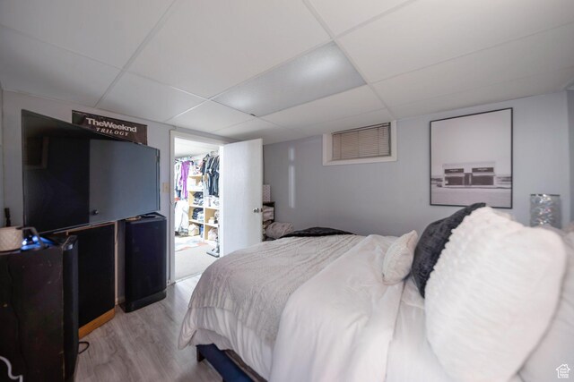 144 W 4575 S, Washington Terrace, UT 84405 - bedroom with wood finished floors and a paneled ceiling