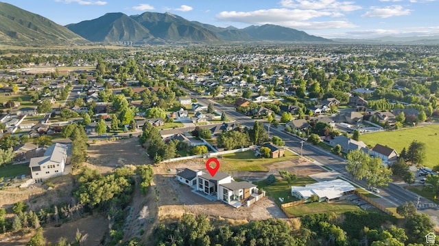 1882 N Main St, Mapleton, UT 84664 - aerial view of property's location featuring a mountain backdrop