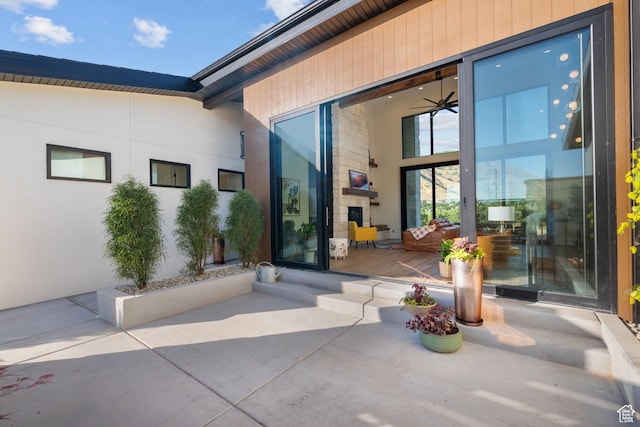 1882 N Main St, Mapleton, UT 84664 - view of exterior entry featuring a patio
