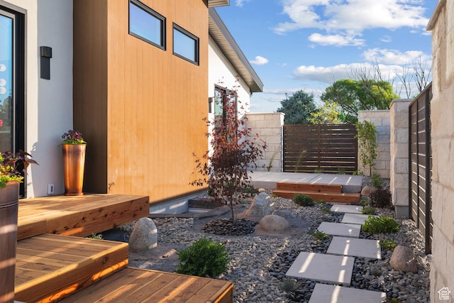 1882 N Main St, Mapleton, UT 84664 - view of yard with a wooden deck