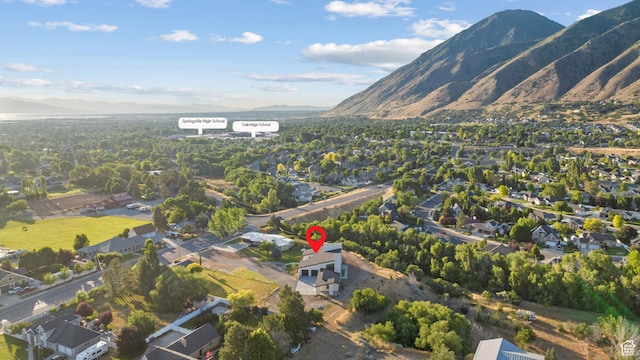 1882 N Main St, Mapleton, UT 84664 - view of property location with a mountain backdrop and nearby suburban area