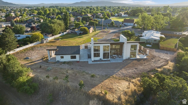 1882 N Main St, Mapleton, UT 84664 - aerial perspective of suburban area with mountains