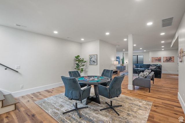 1882 N Main St, Mapleton, UT 84664 - dining room featuring light wood finished floors and recessed lighting