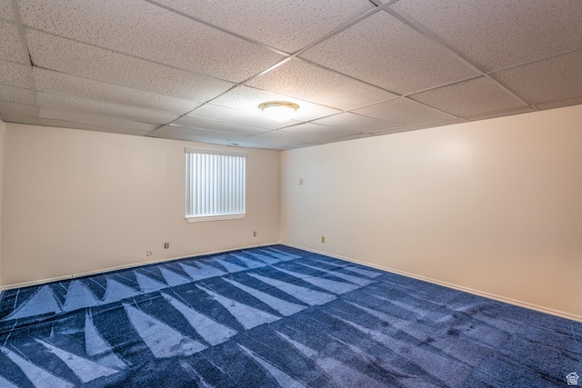 192 N 690 E, Tooele, UT 84074 - carpeted empty room with a paneled ceiling and baseboards