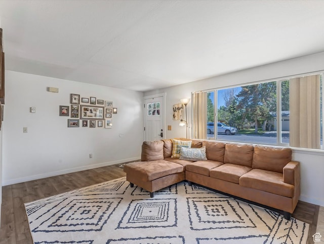 155 Hawthorne, Kamas, UT 84036 - living area with wood finished floors and baseboards