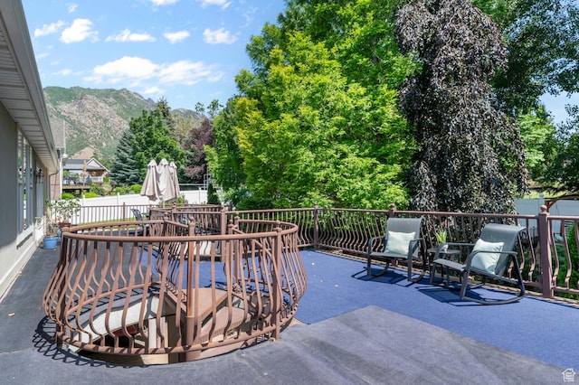 352 E Maple Dr, Alpine, UT 84004 - view of patio featuring a mountain view