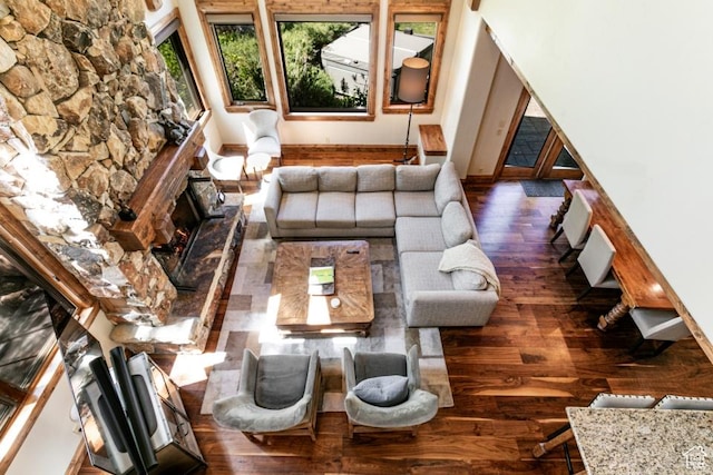 8789 Marsac Ave Unit 4, Park City, UT 84060 - living room with wood finished floors