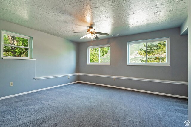 11789 S Nicklaus Rd, Sandy, UT 84092 - carpeted empty room featuring ceiling fan and a textured ceiling