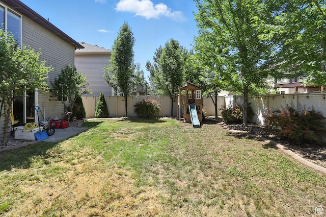1061 N Bellingham Ct W, North Salt Lake, UT 84054 - fenced backyard with a playground
