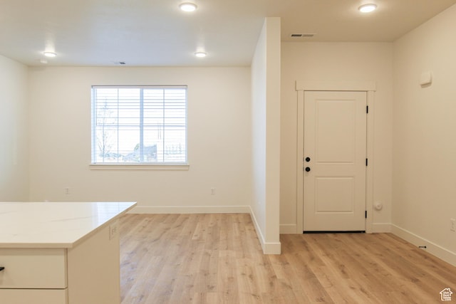 225 W 690 N, Smithfield, UT 84335 - foyer with light wood-style flooring and recessed lighting