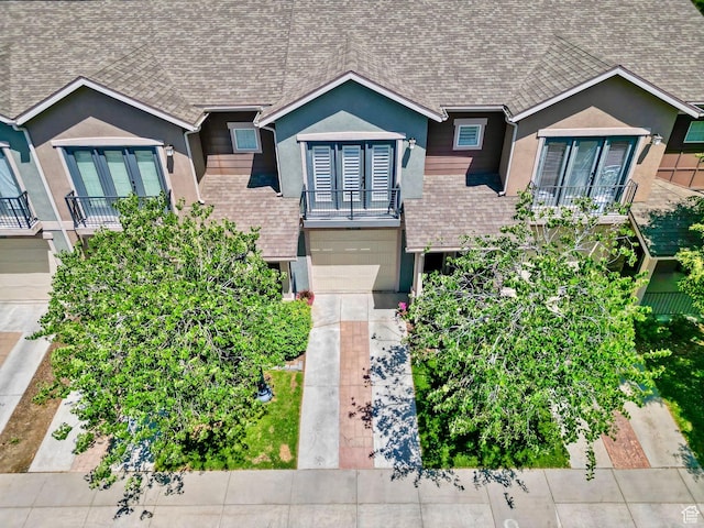 14857 S Treseder St, Draper, UT 84020 - ranch-style home with french doors, stucco siding, and a shingled roof