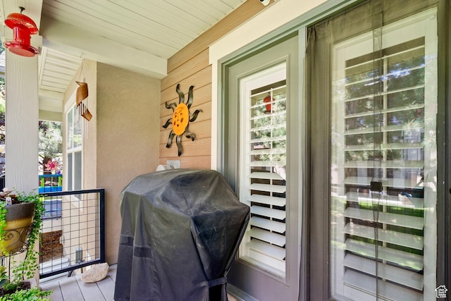 14857 S Treseder St, Draper, UT 84020 - doorway to property with covered porch and stucco siding