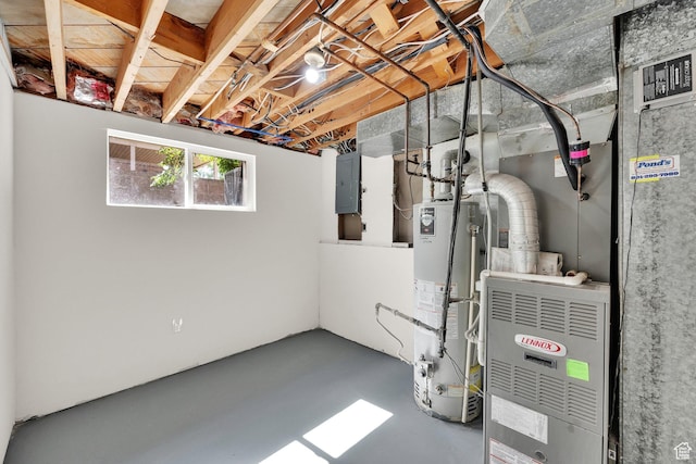 468 W 2400 S, Bountiful, UT 84010 - below grade area with gas water heater and electric panel